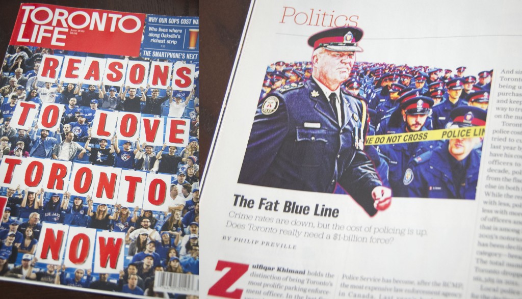 Toronto Police Chief Bill Blair Photo Published in Toronto Life Magazine