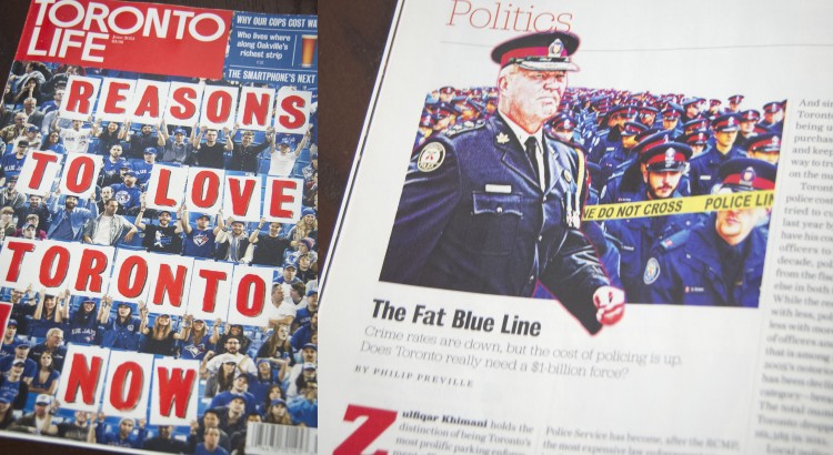 Toronto Police Chief Bill Blair Photo Published in Toronto Life Magazine